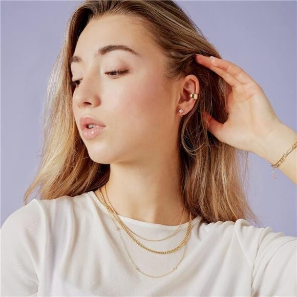 925 Sterling Silver Huggie Half Hoop Earrings | Hypoallergenic Minimalist - Picture 5 of 7